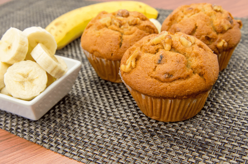 Bolinhos de banana fit