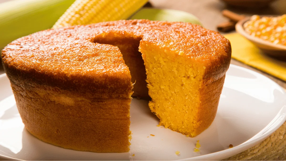 Bolo de fubá fofinho