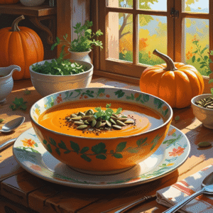 Sopa de abóbora: uma receita cheia de nutrientes